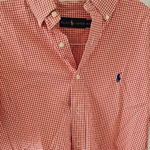 Ralph Lauren Red Casual Button Down Shirt
